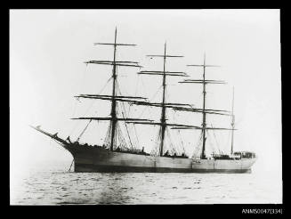Barque ECLIPSE anchored at sea