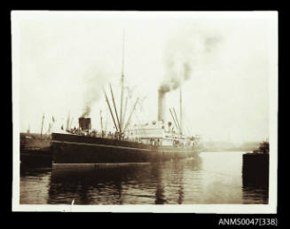 SS WIMMERA docked at a wharf