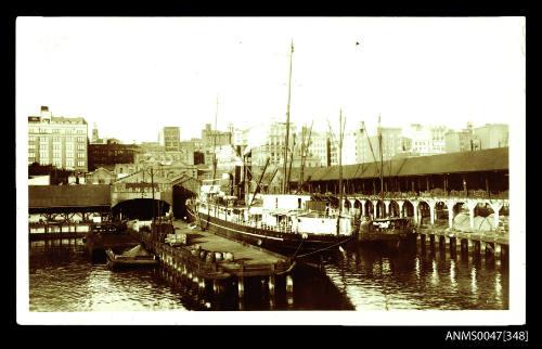 SS SUVA docked at the AUSN Co wharf in Darling Harbour