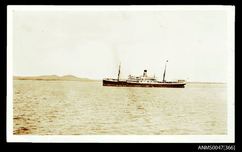 Distant view of steamship