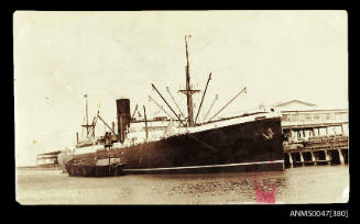 SS SURREY II docked at wharf