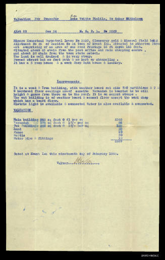 Notice of Transfer of house from A V Pietida to O Mihkelson