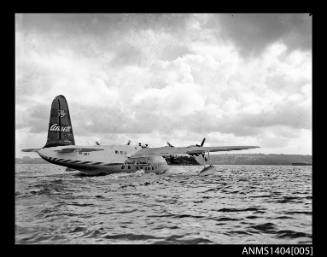 Ansett Airways flying boat on the water