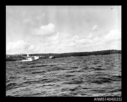 Ansett Airways flying boat PACIFIC CHIEFTAIN on Sydney Harbour
