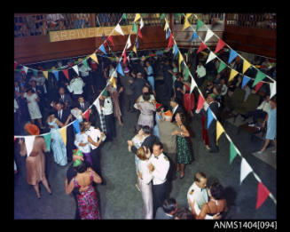 Passengers dancing aboard the FLAVIA