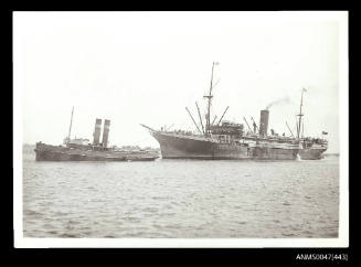 SS MARATHON towed by tugboat JAMES PATTERSON