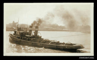 The tugboat COORINGLE towing an unseen vessel