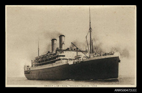 Orient Line - RMS ORAMA  - 20,000 Tons