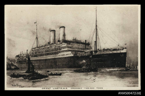 Orient Line RMS ORONSAY 20,000 tons