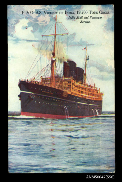 P&O SS VICEROY OF INDIA. 19,700 tons gross. India mail and passenger service