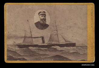 SS MANAPOURI under way at sea