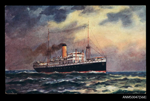 SS ROGGEVEEN at sea