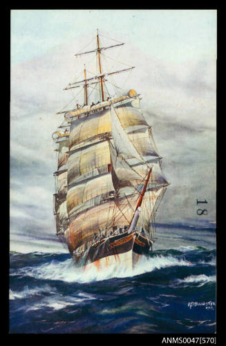 Full-rigged ship LAMMERMOOR