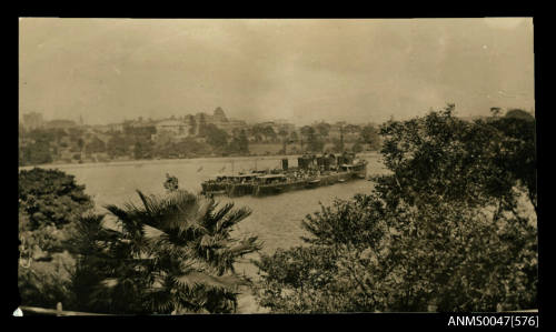 HMAS ships YARRA, PARRAMATTA, WARREGO, moored in Sydney Harbour, Farm Cove, New South Wales, Australia