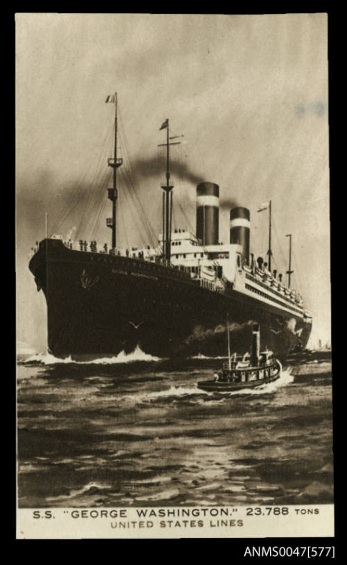 SS GEORGE WASHINGTON 23,788 Tons United States Lines