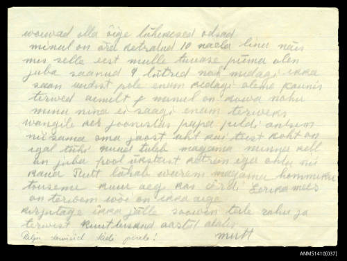 Letter possibly from Stepmother