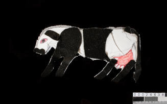 Handmade cow by Gina Sinozich