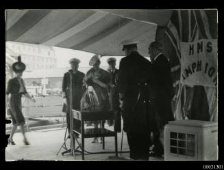 Marina the Duchess of Kent, at the renaming ceremony of HMAS PERTH