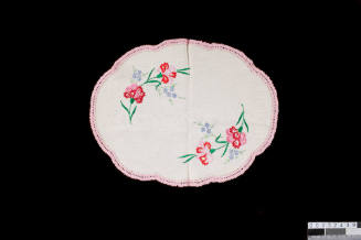 Embroidered doily made by Anu Mihkelson