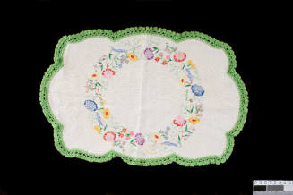 Embroidered doily made by Anu Mihkelson