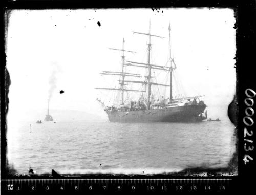 Three masted barque on Sydney Harbour