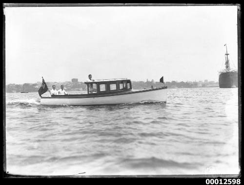 Motor launch on Sydney Harbour