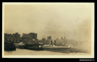 SS WOLLONGBAR berthed at wharf on port side