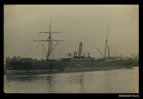 SS VICTORIA berthed at a wharf