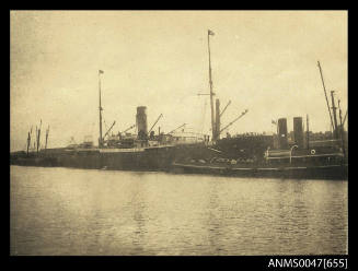 SS TEANAU berthed at wharf