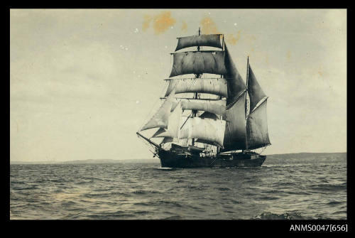 Barquentine SENORITA under sail at sea