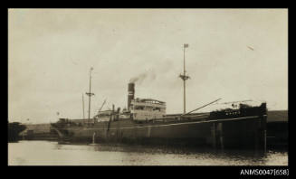 SS MADRAS MARU docked at a wharf