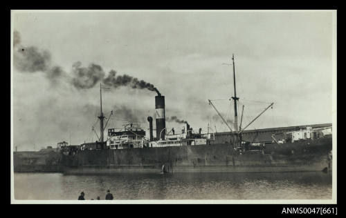 SS SIERRA NEVADA cargo ship berthed at wharf on starboard side