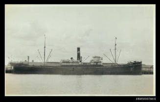 SS HIMALAYA MARU docked at a wharf