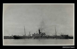 SS RYUI MARU berthed at wharf on port side
