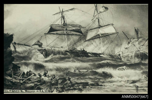 STAR OF GREECE wrecked at South Australia 1888