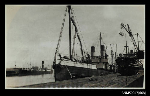 SS GLENREAGH, North Coast Steam Navigation Company, berthed at wharf