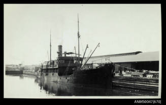 SS MAWATTA berthed at a wharf on port side