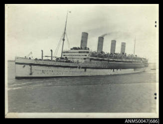 The Cunard Line's AQUITANIA acting as hospital ship in WWI