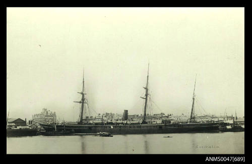 SS AUSTRALIA at Southampton Docks