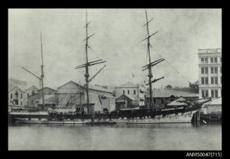 Barque SCOTTISH LASSIE berthed at wharf