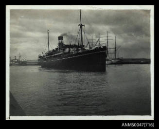 SS WYREEMA underway in a harbour