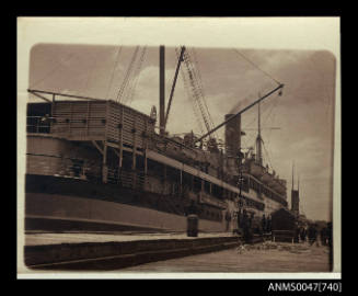 TSS WANDILLA passenger ship, berthed at a wharf