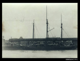 Three masted unidentified schooner.