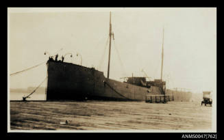 Unidentified cargo ship