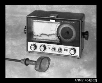 Photographic negative showing a Fisherman's Echo sounding device