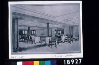 Proposed dining room on Ship No. 1460 (MV DUNTROON)