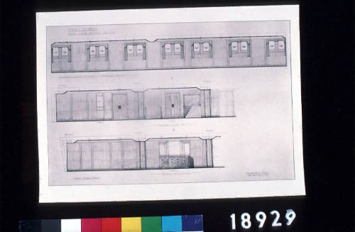 Proposed scheme for the first class dining saloon of Ship No. 1460 MV DUNTROON