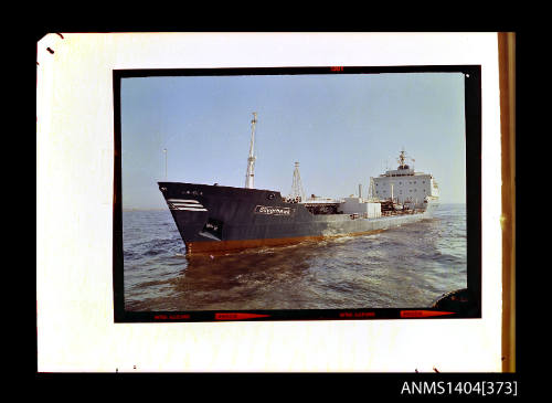 Photographic transparency showing the tanker SILVERHAWK at sea