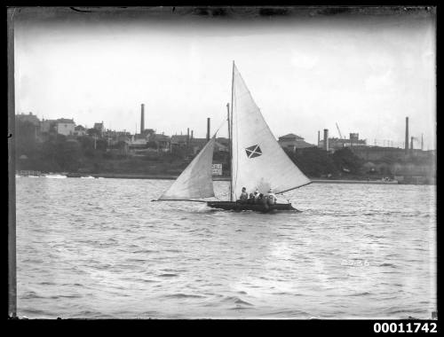 Sailing vessel on Sydney Harbour, inscribed 2736