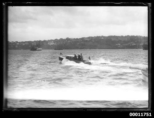 Motor launch on Sydney Harbour